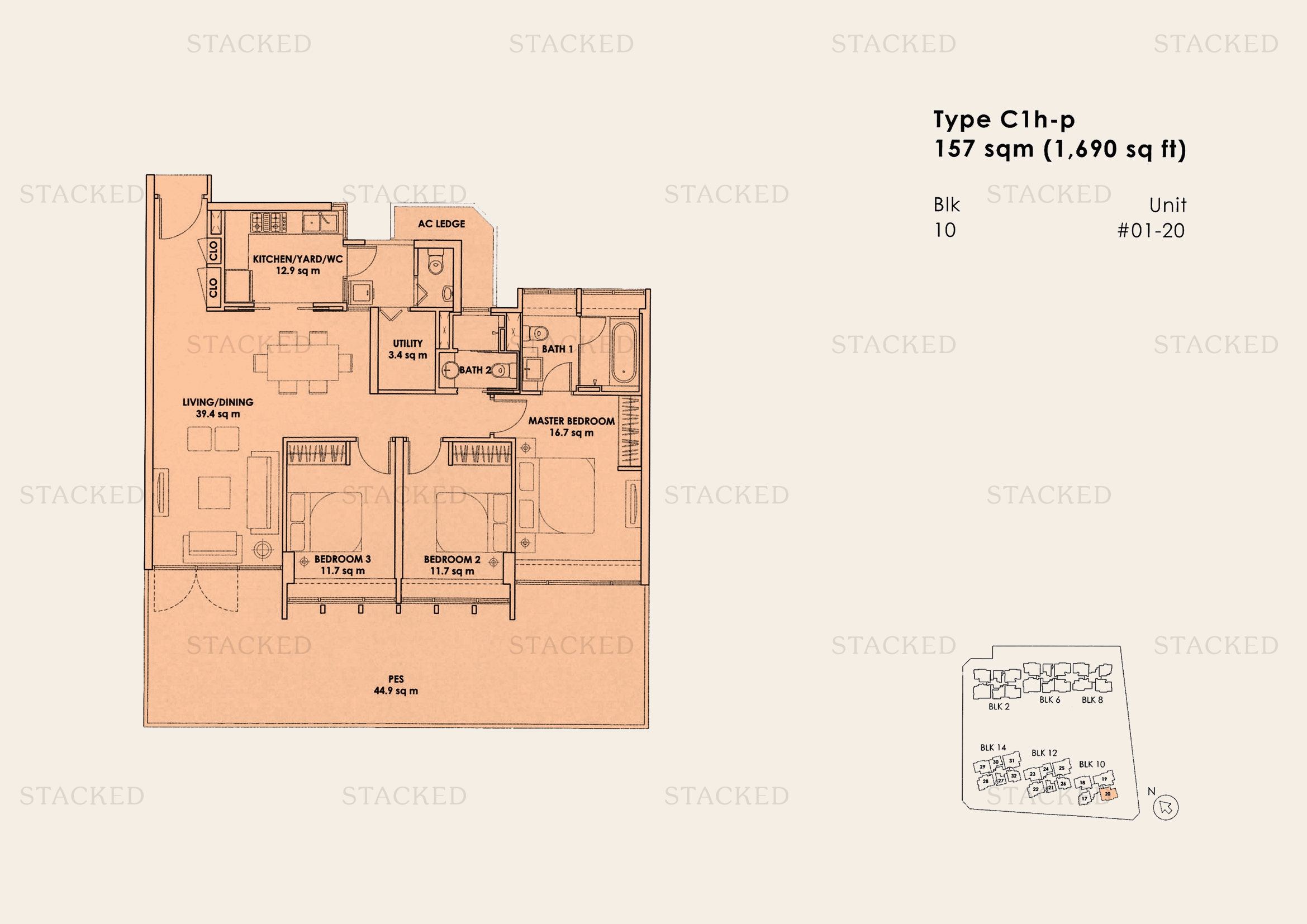 City Square Residences floor plan